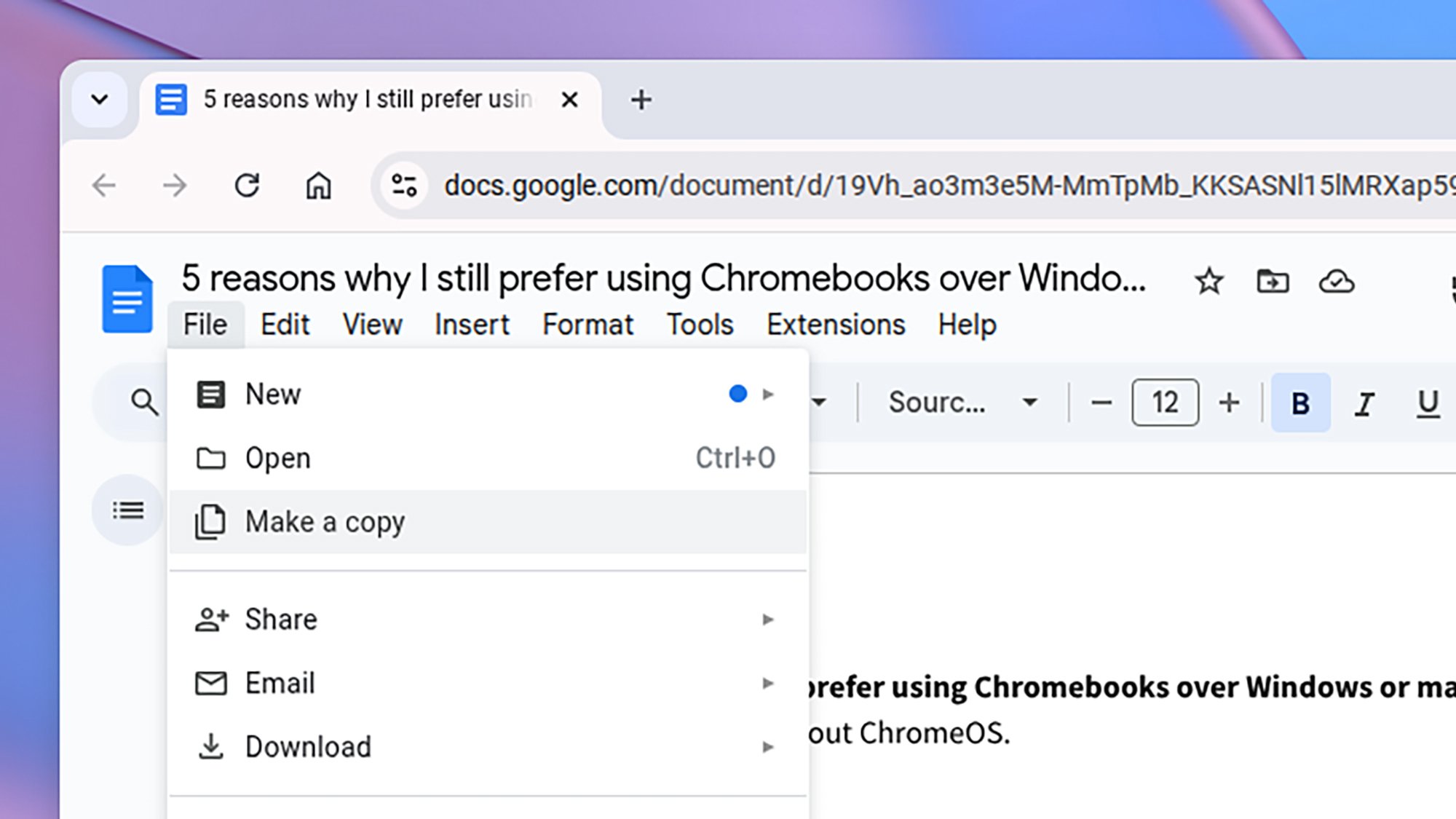 ChromeOS save