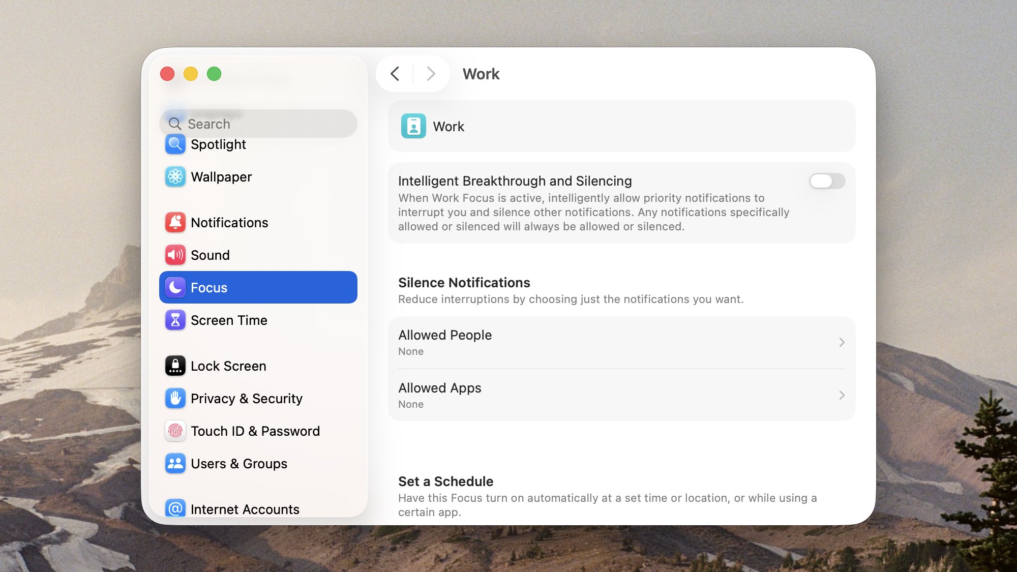 macOS System Settings