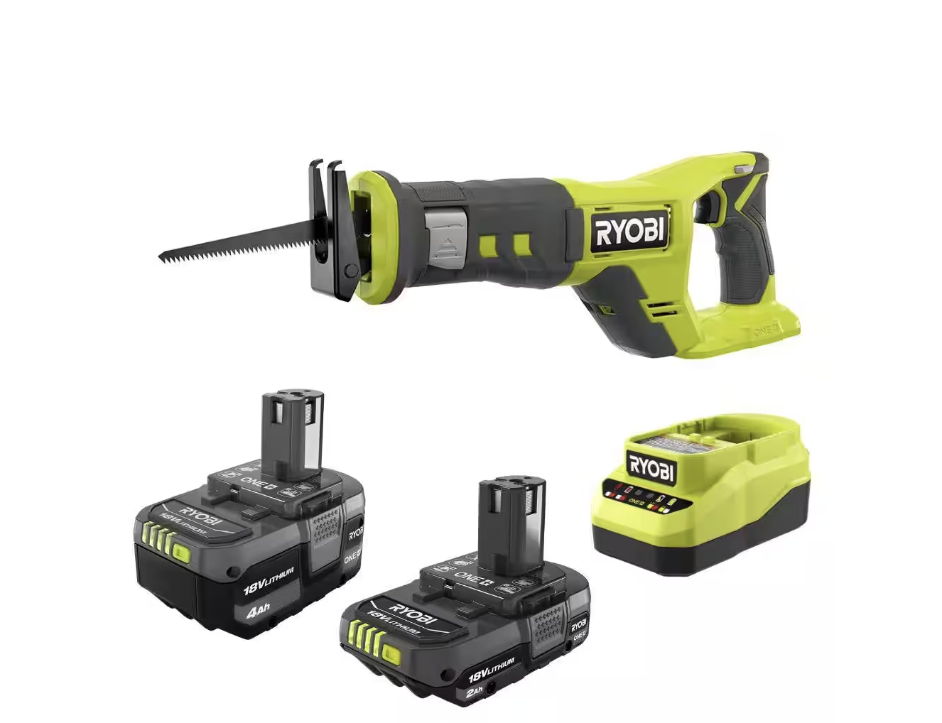 Ryobi 18-volt cordless reciprocating saw set