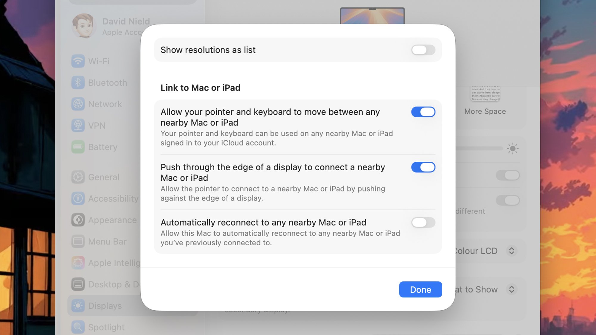 macOS Universal Control