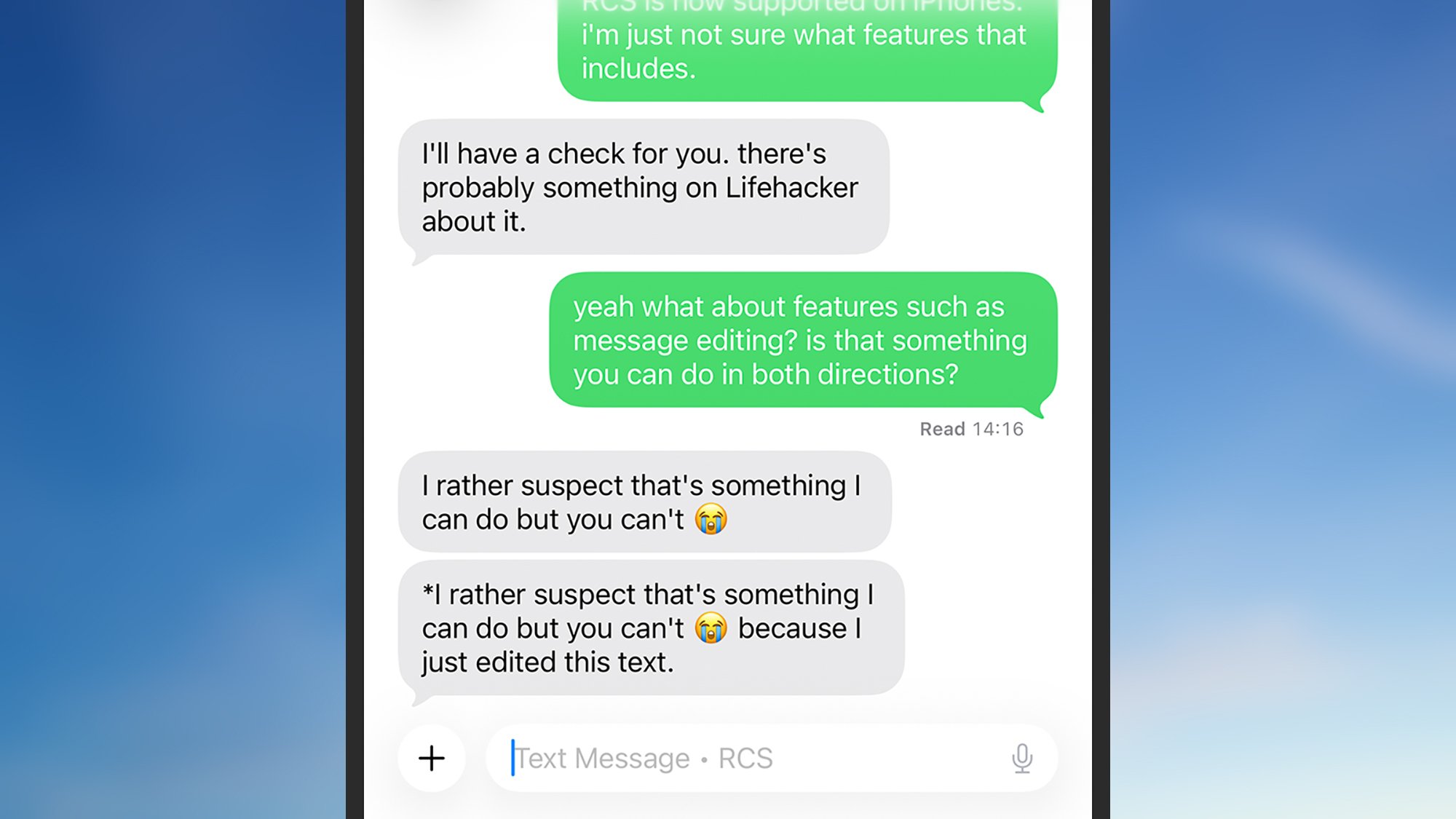 RCS editing