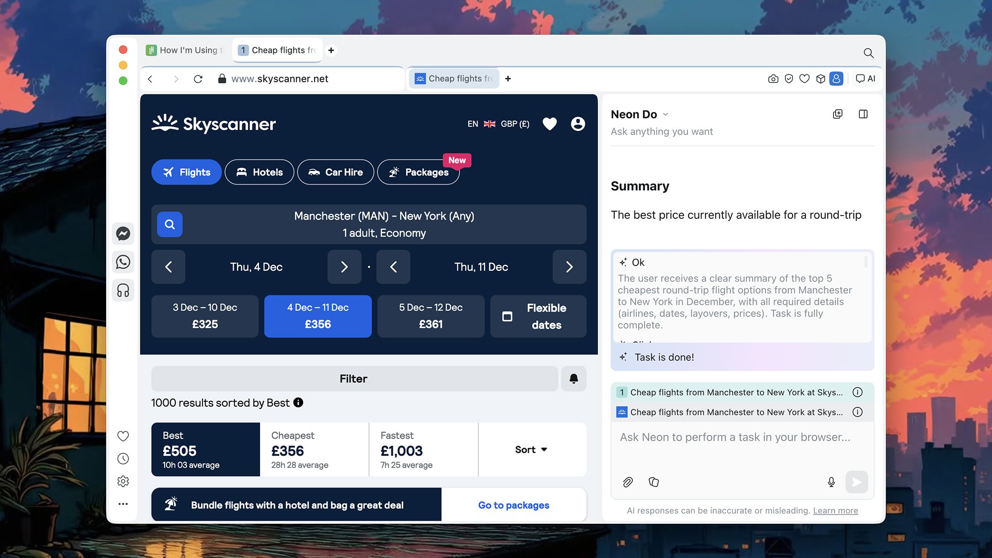 Opera Neon browser