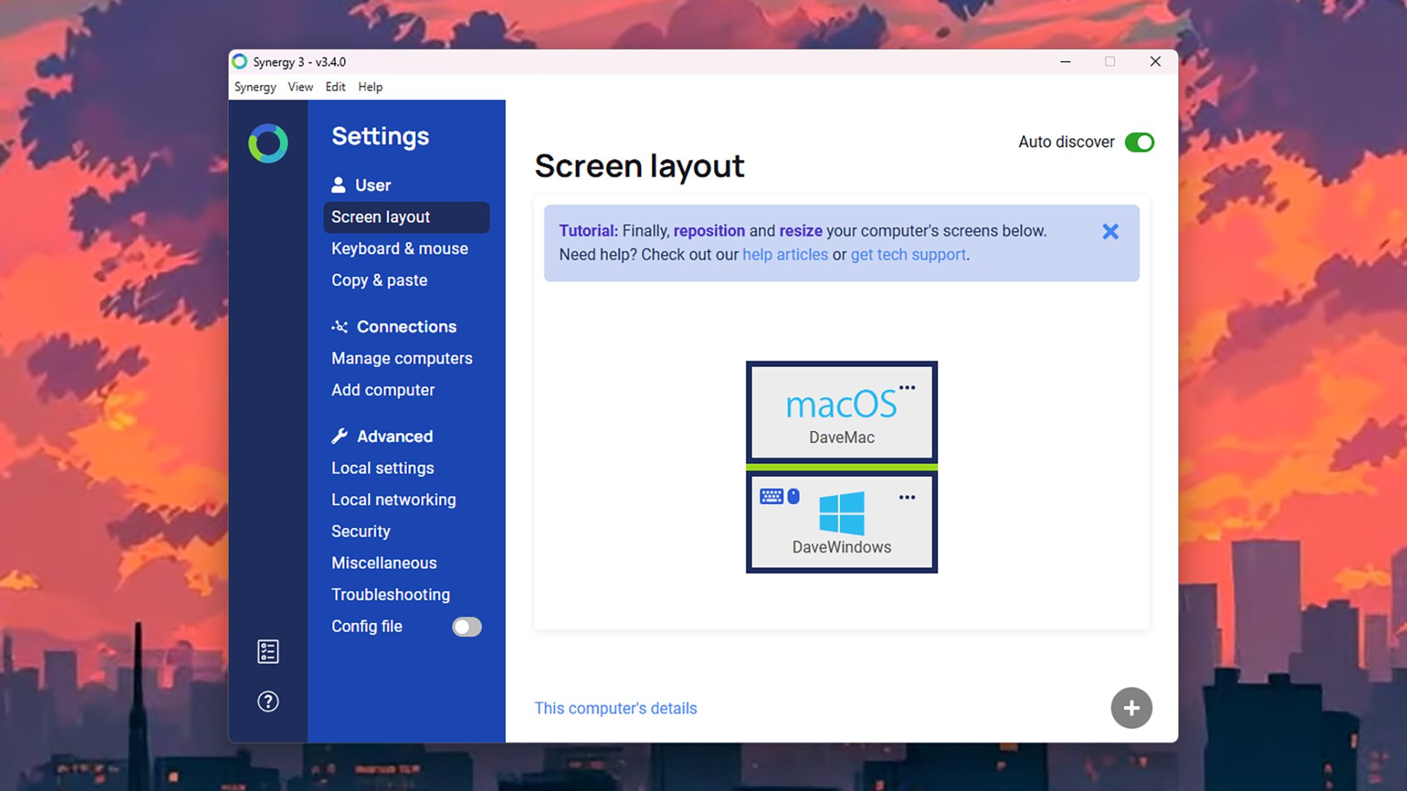 Synergy for Windows