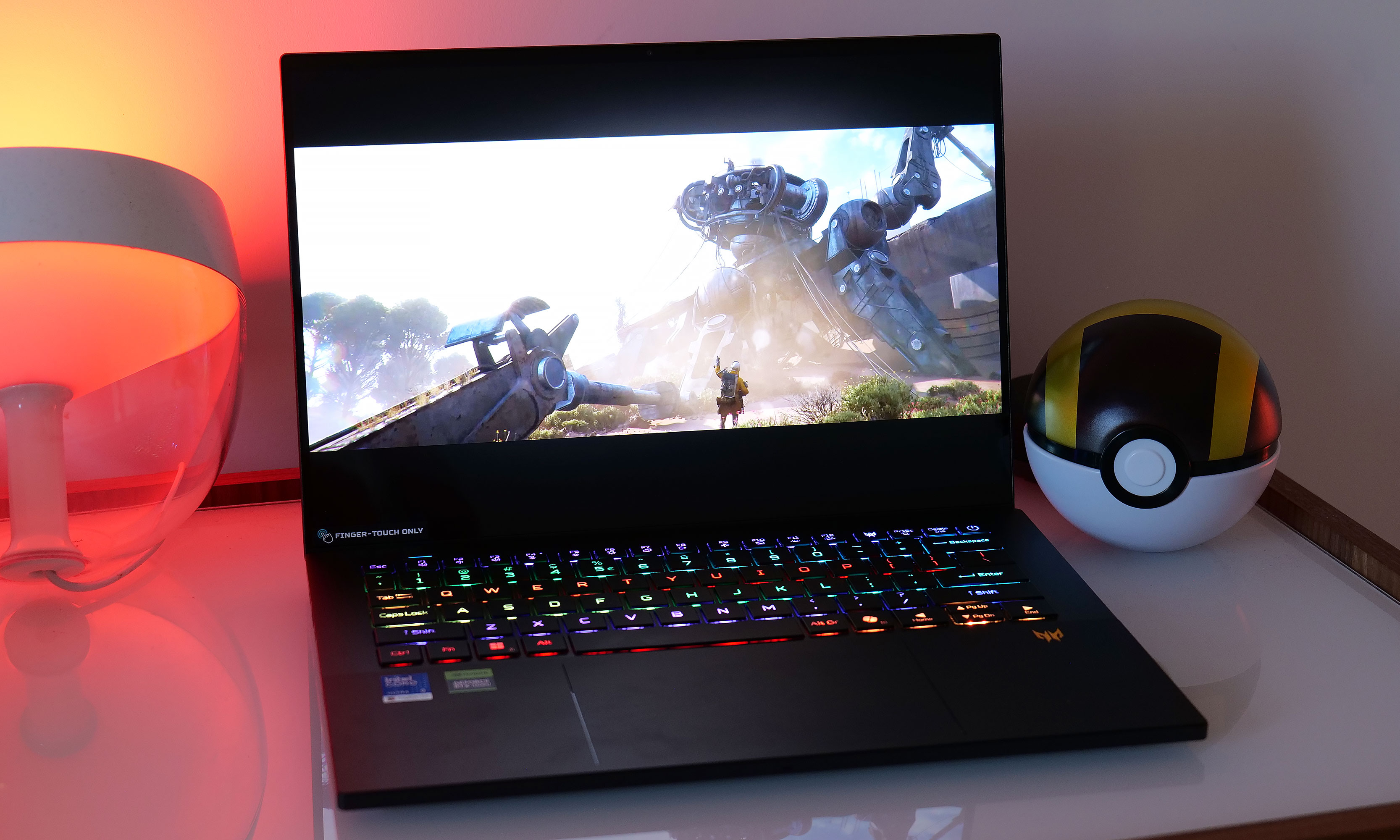 The Acer Predator Triton 14 AI features a vivid 14.5-inch OLED panel with a WQXGA+ (2880 x 1800) resolution.