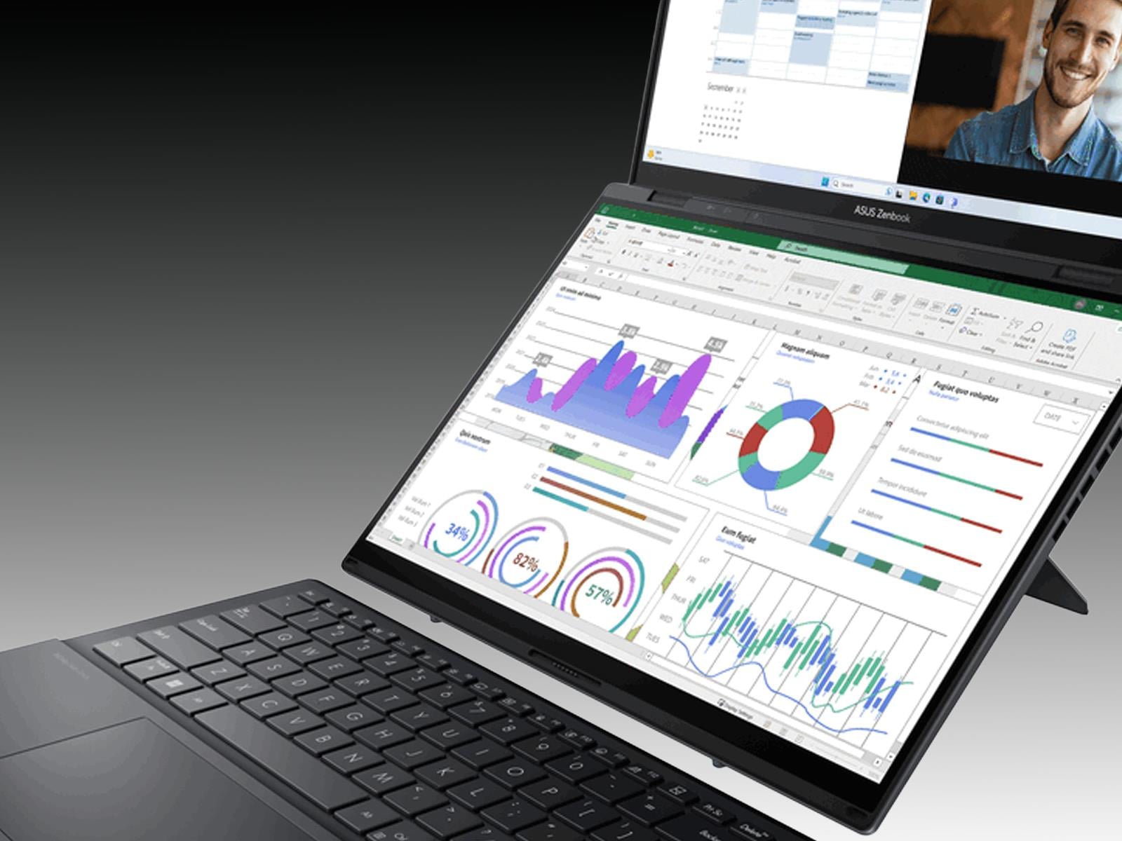 ASUS Zenbook Duo Panther Laptop Teaser Hints At Dual Battery Design