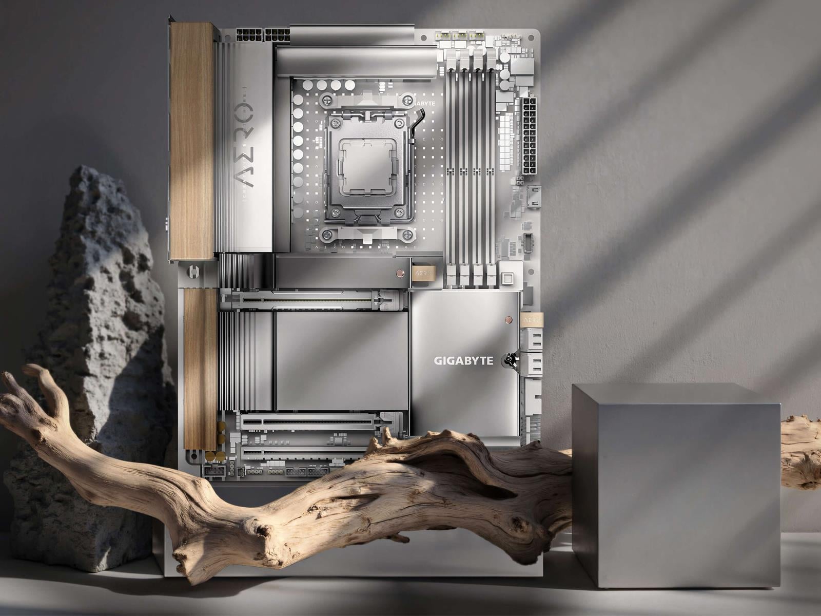 Call Us Sappy But Gigabyte's X870E Aero X3D Wood Motherboard Looks Fantastic