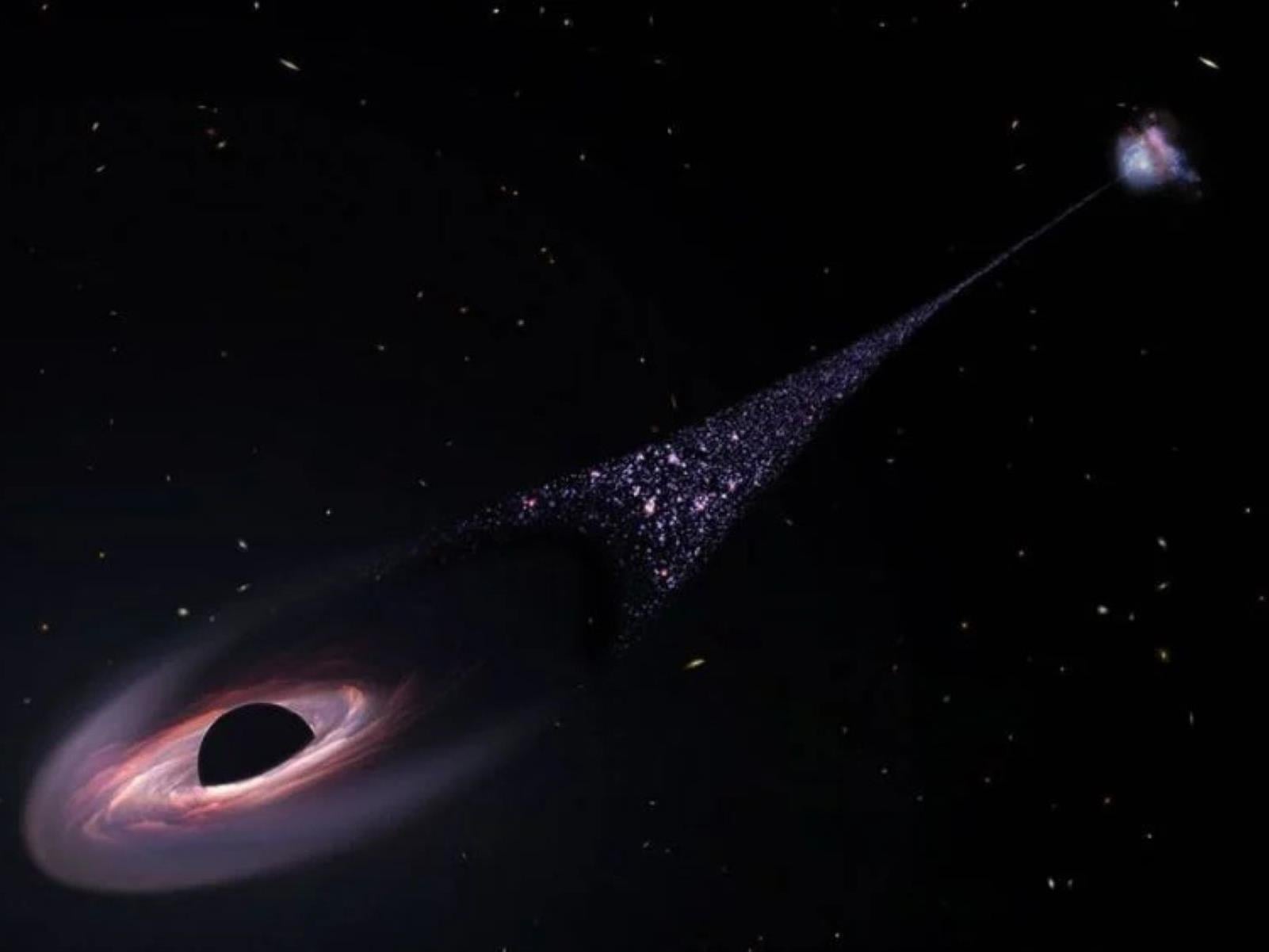 A Runaway Supermassive Black Hole Is Ripping Through Space At 2.2 Million MPH