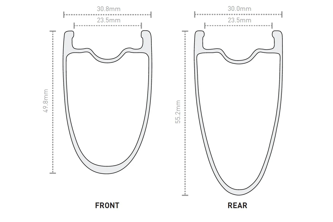 ENVE SES 4.5 Pro rim dimensions