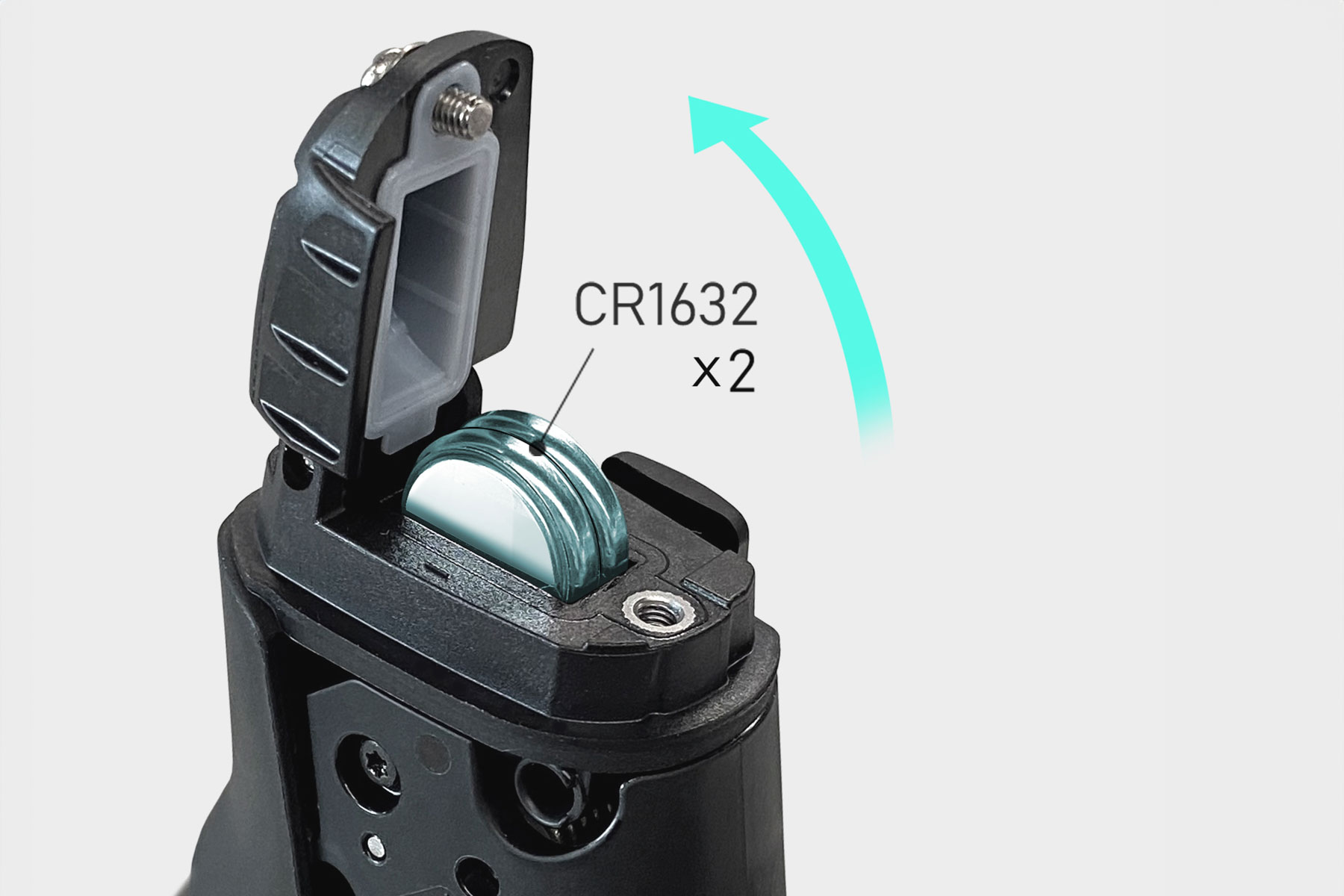 Shimano GRX lever battery detail