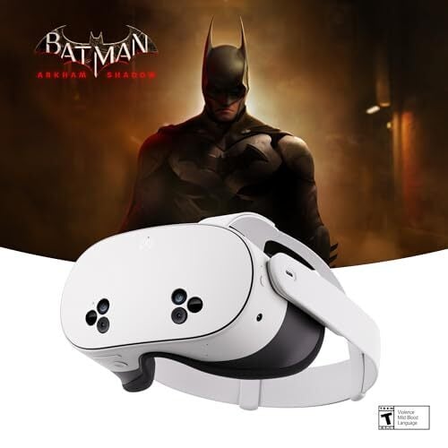 Meta Quest 3S 256GB VR Headset With Batman: Arkham Shadow and 3-Month Meta Quest+
