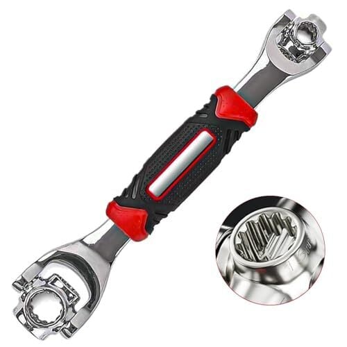 Hamind Universal Wrench 52 in 1 Socket Wrench Multifunction Wrenches Tool with 360° Rotating Head, Spanner Tool for Home and Bicycle Car Repair