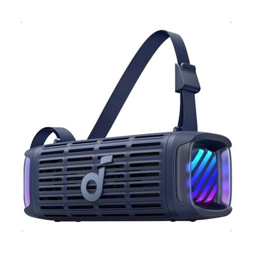 Soundcore Boom 3i by Anker, Compact Outdoor Speaker, IP68 Waterproof, Floating Playback, Saltwater-Resistant, BassUp 2.0, 50W Portable Speaker, Bluetooth 5.3, 16H, TWS, Kayak/Fishing/Camping-Blue