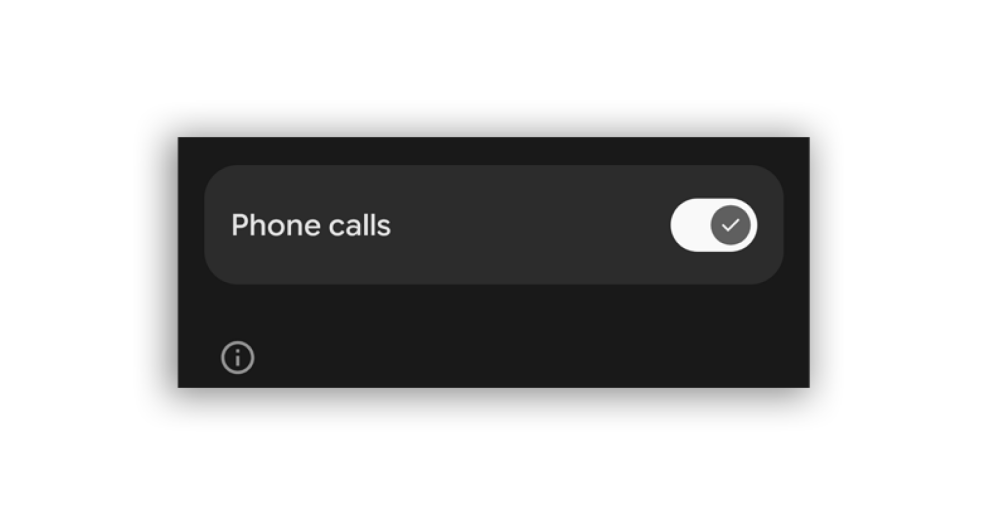 A screenshot showing where to toggle off devices that answer the phone