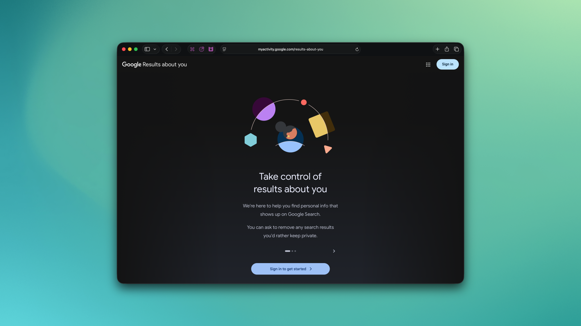 Google's Results About You page.