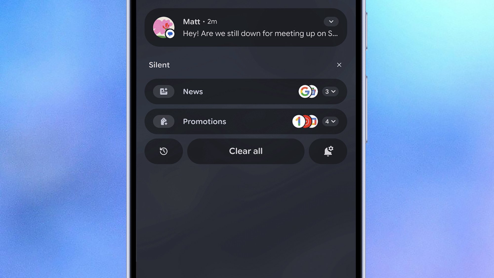 Android 16 notifications
