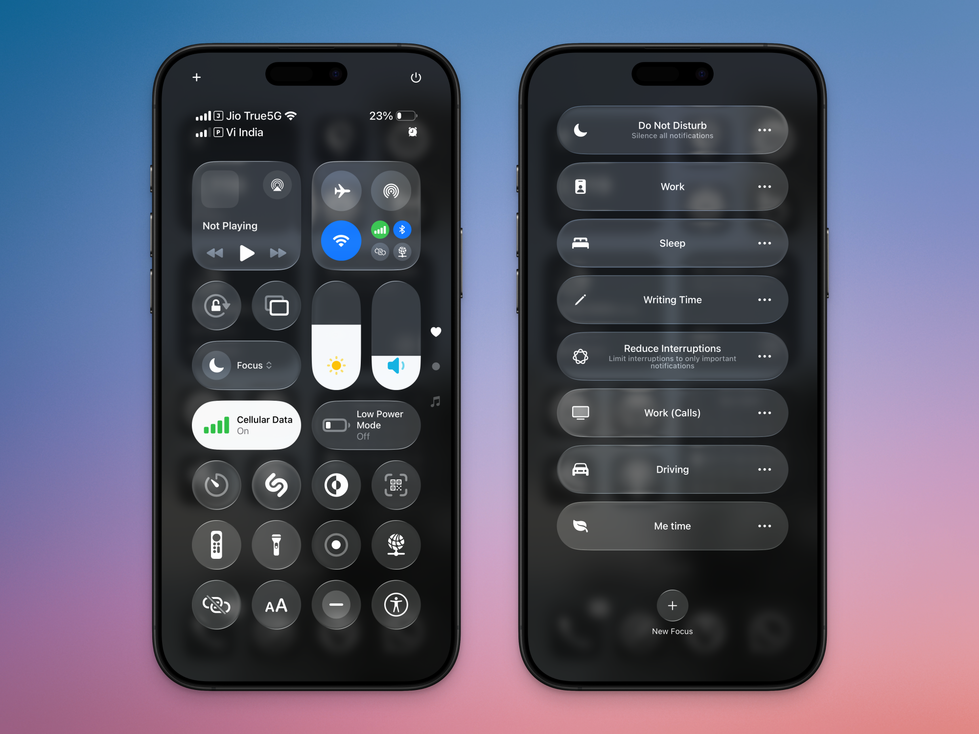 iPhone Focus Modes