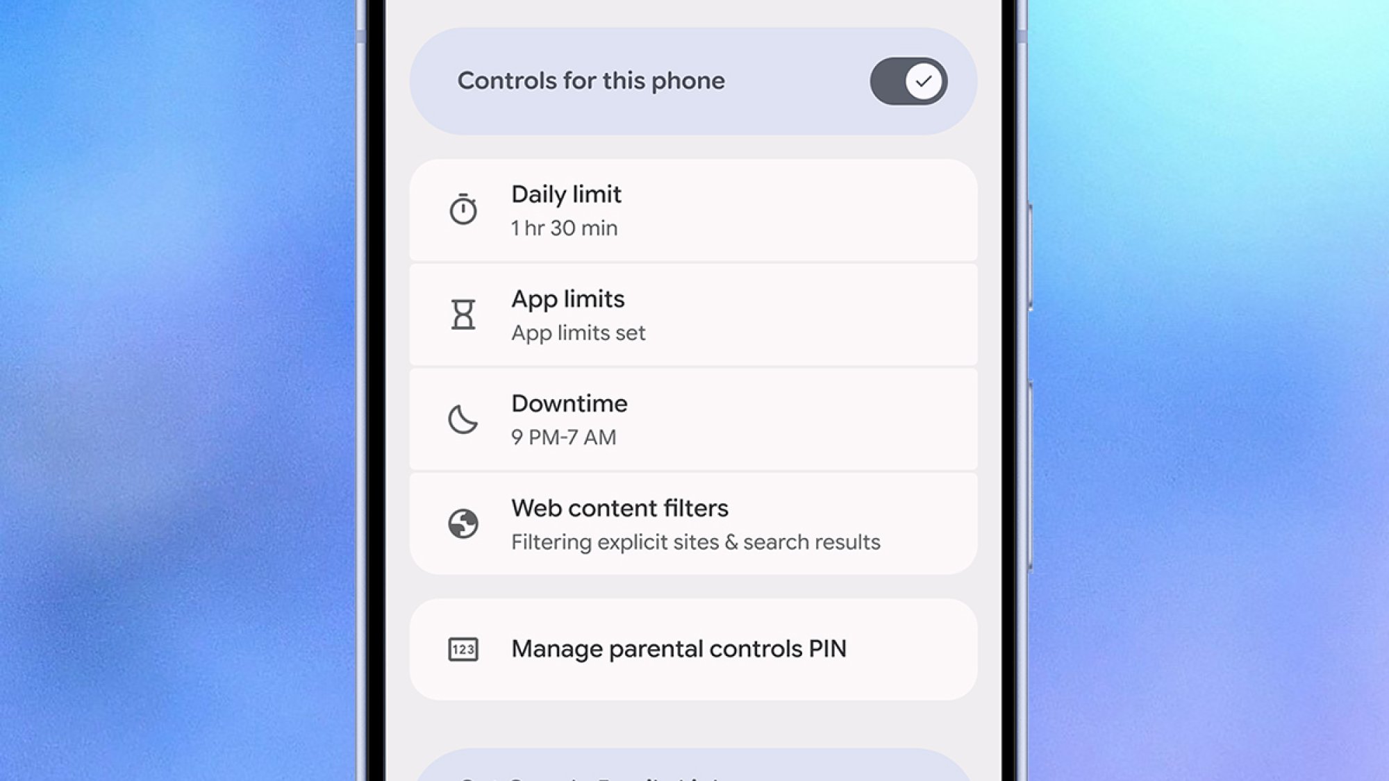 Android 16 parental controls