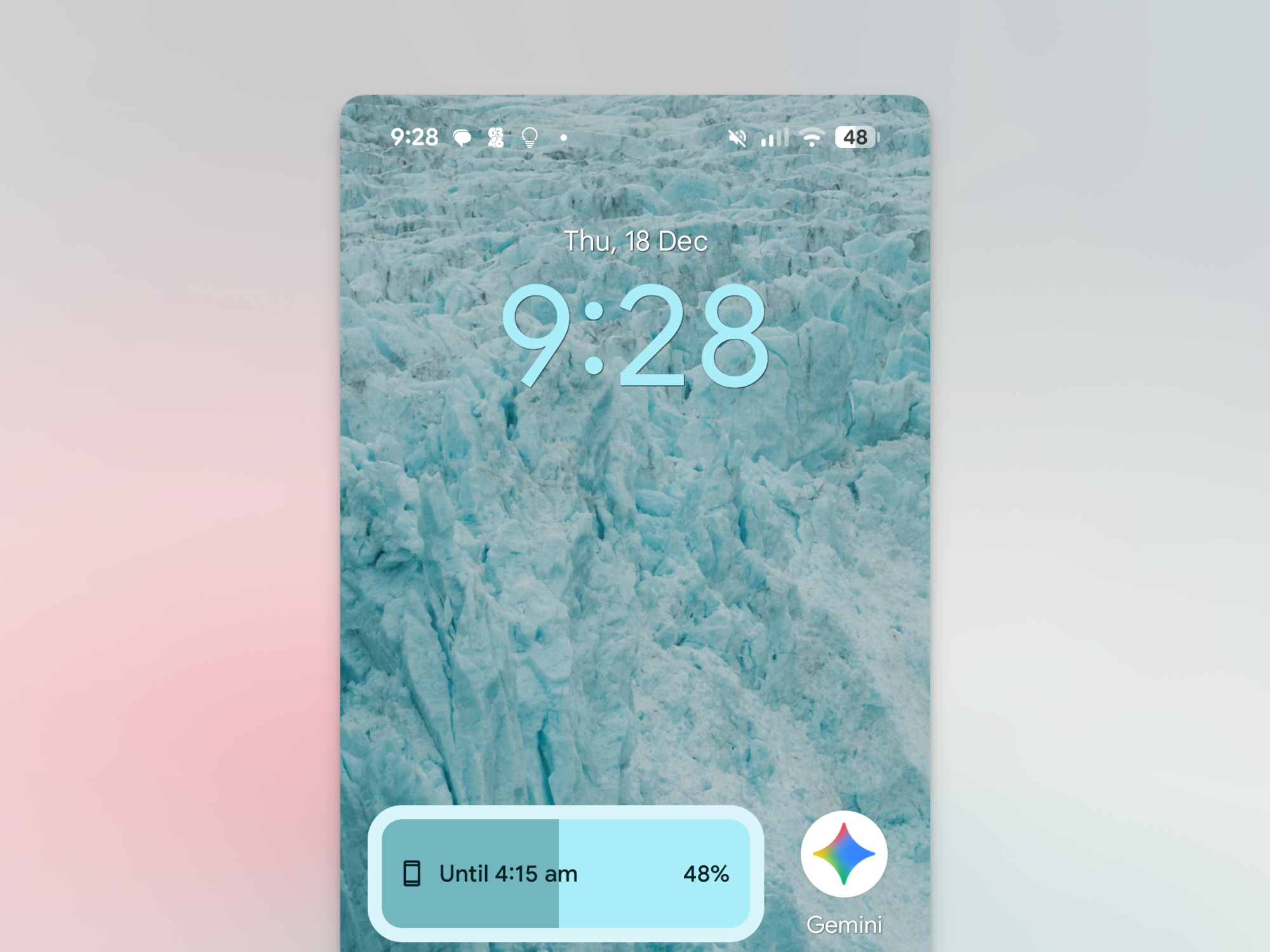 Pixel Launcher home screen free from At a Glance widget.