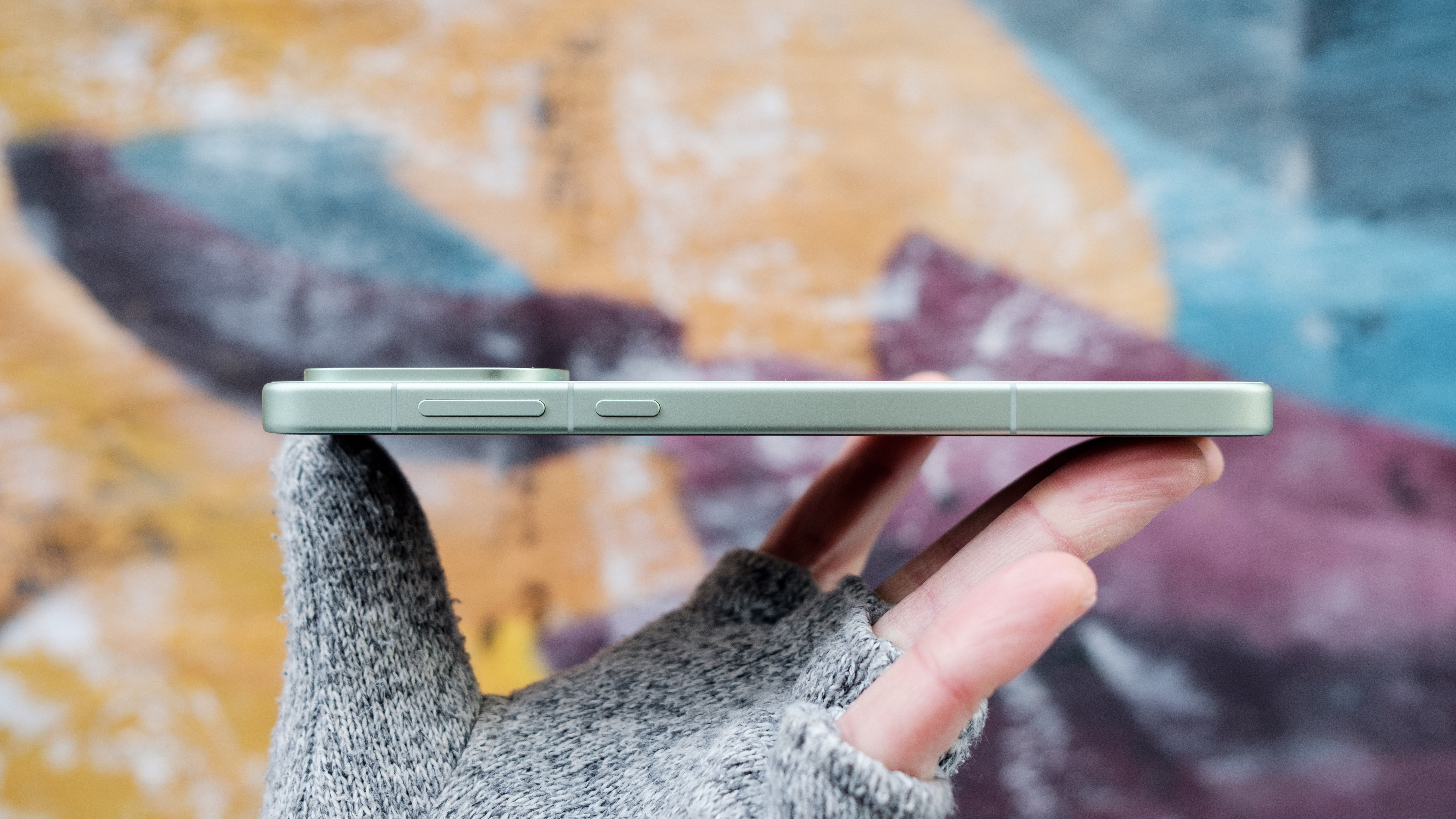 The OnePlus 15R comes in a lovely mint color. 