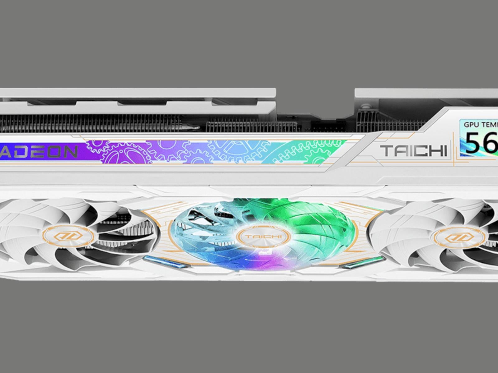  ASRock's New Radeon RX 9070 XT Taichi White Has A 2-Inch LCD And 3.1GHz Boost Clock