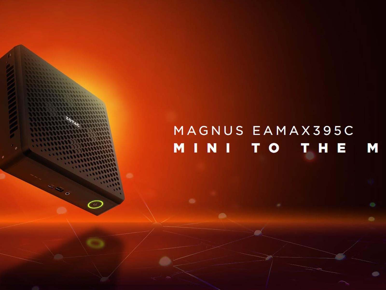 Zotac Unveils Magnus Mini PC With AMD Ryzen AI Max+ 395 And 128GB Of RAM