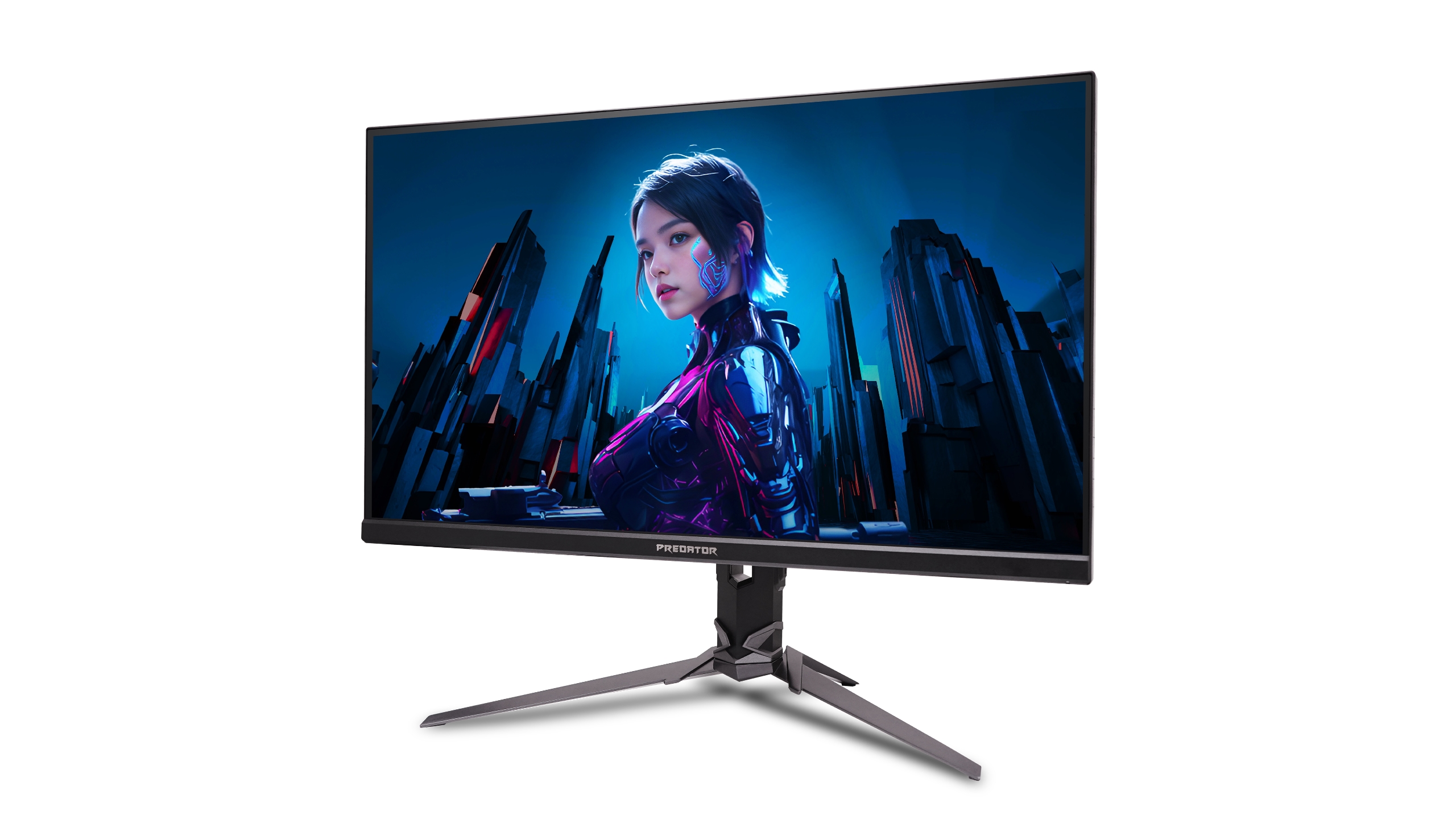 An Acer Predator monitor on a white background.