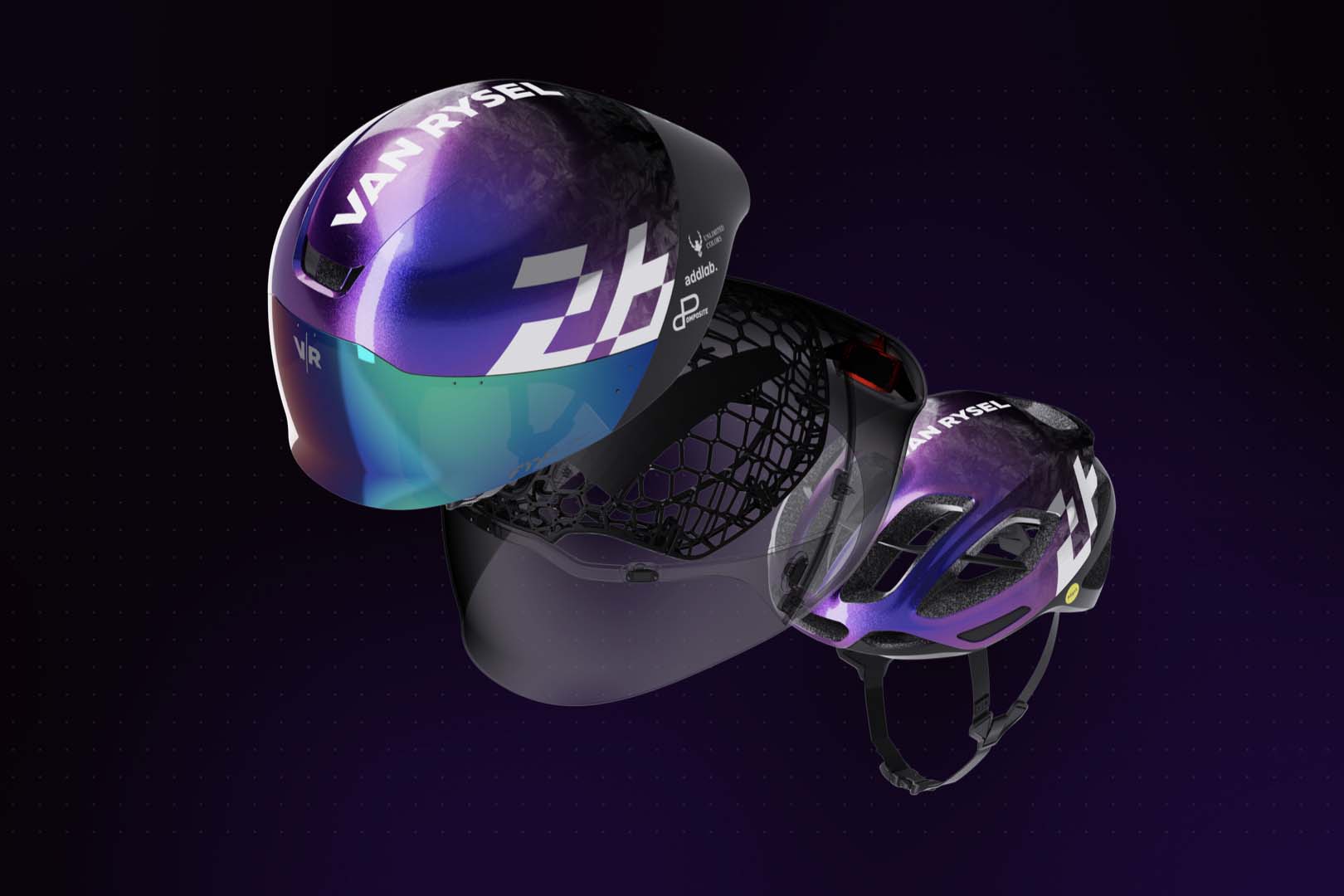 Van Rysel FTP2 aero helmet.