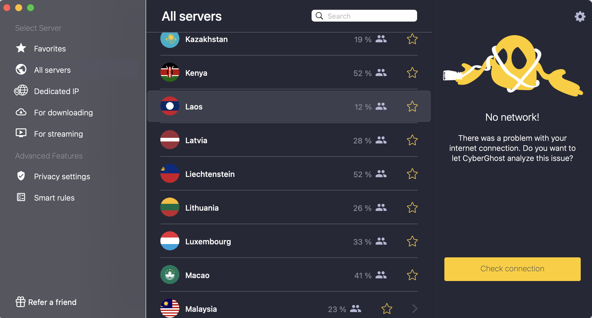 This happened to me once or twice when my internet connection had no problems.