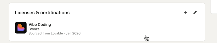 Lovabl's vibe coding rating system.
