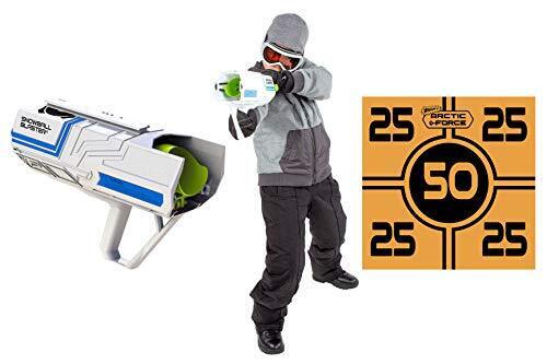 Wham-O Artic Force Snowball Blaster with Detachable Snowball Maker | Comfortable Handle for Accuracy & Control | Easy toAim, Green