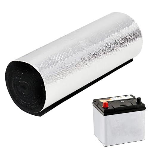 Battery Insulation Kit, Car Battery Insulation Blanket ,Car Battery Wrap for Cold Weather, ‌Preserve Against Radiant Heat, Acid Neutralization, and Easy Installation, 40"x7" (Thickness 3mm, 1)