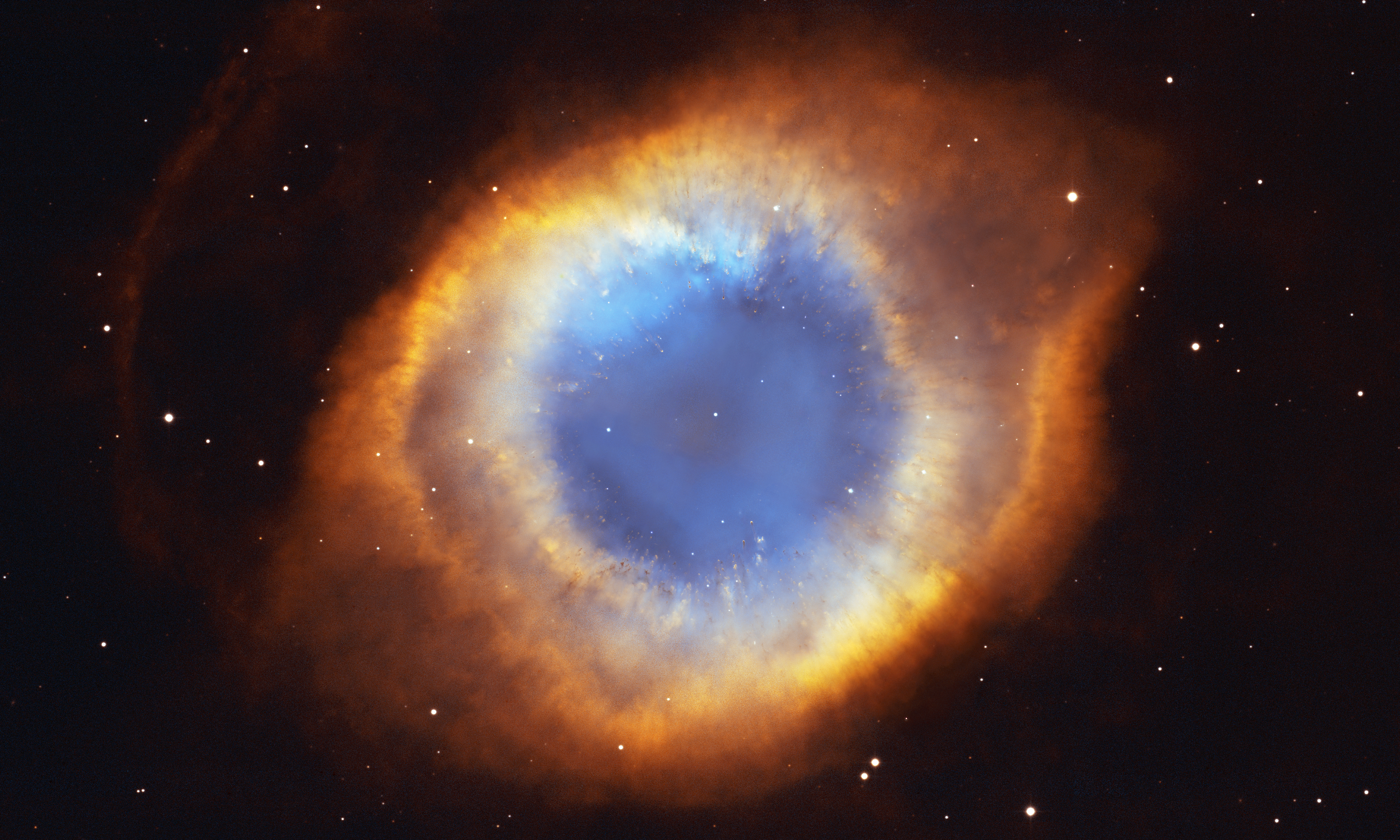 An eye-like nebula in space