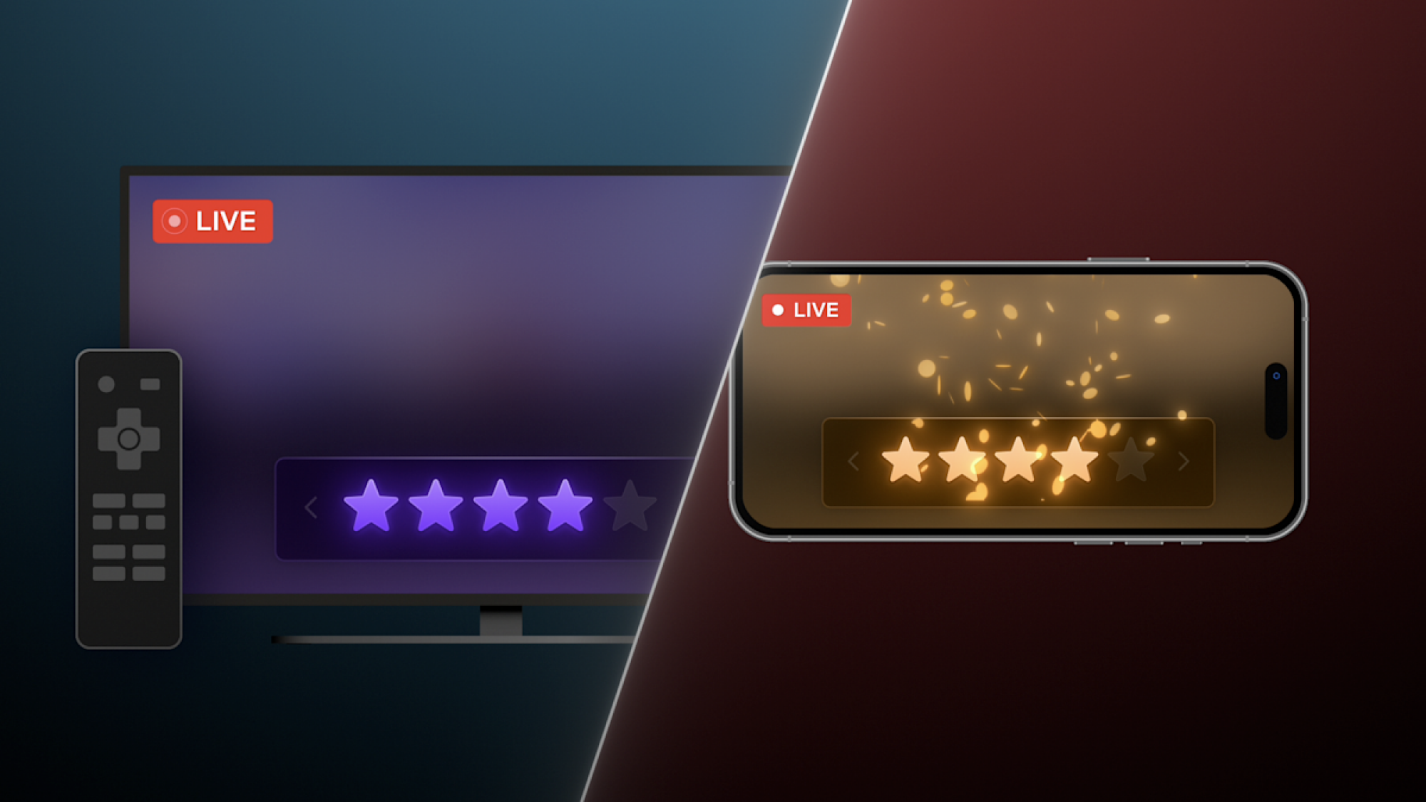 voting in a netflix live broadcast