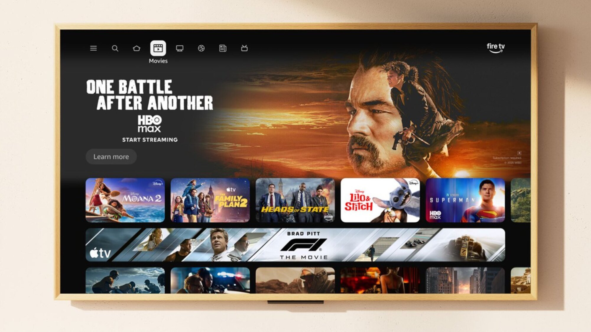 New FireTV interface.