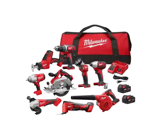 Milwaukee 18-volt, nine-tool combo kit