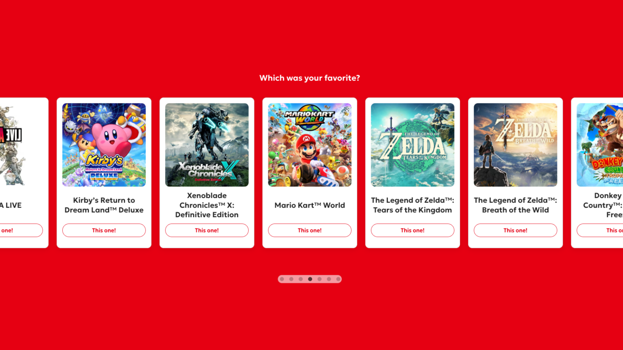 Nintendo Switch 2025 Year in Review favorite game selection