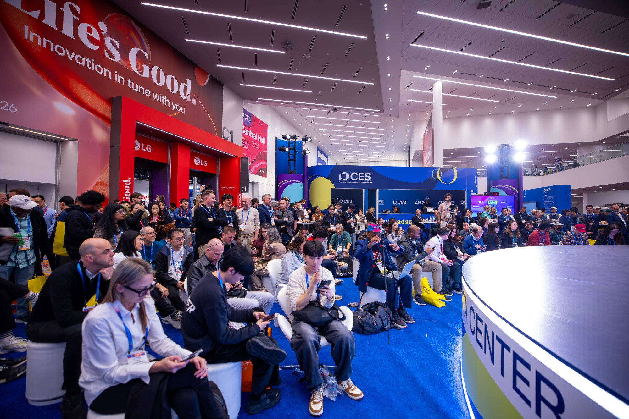 The audience at the Best of CES 2026 awards