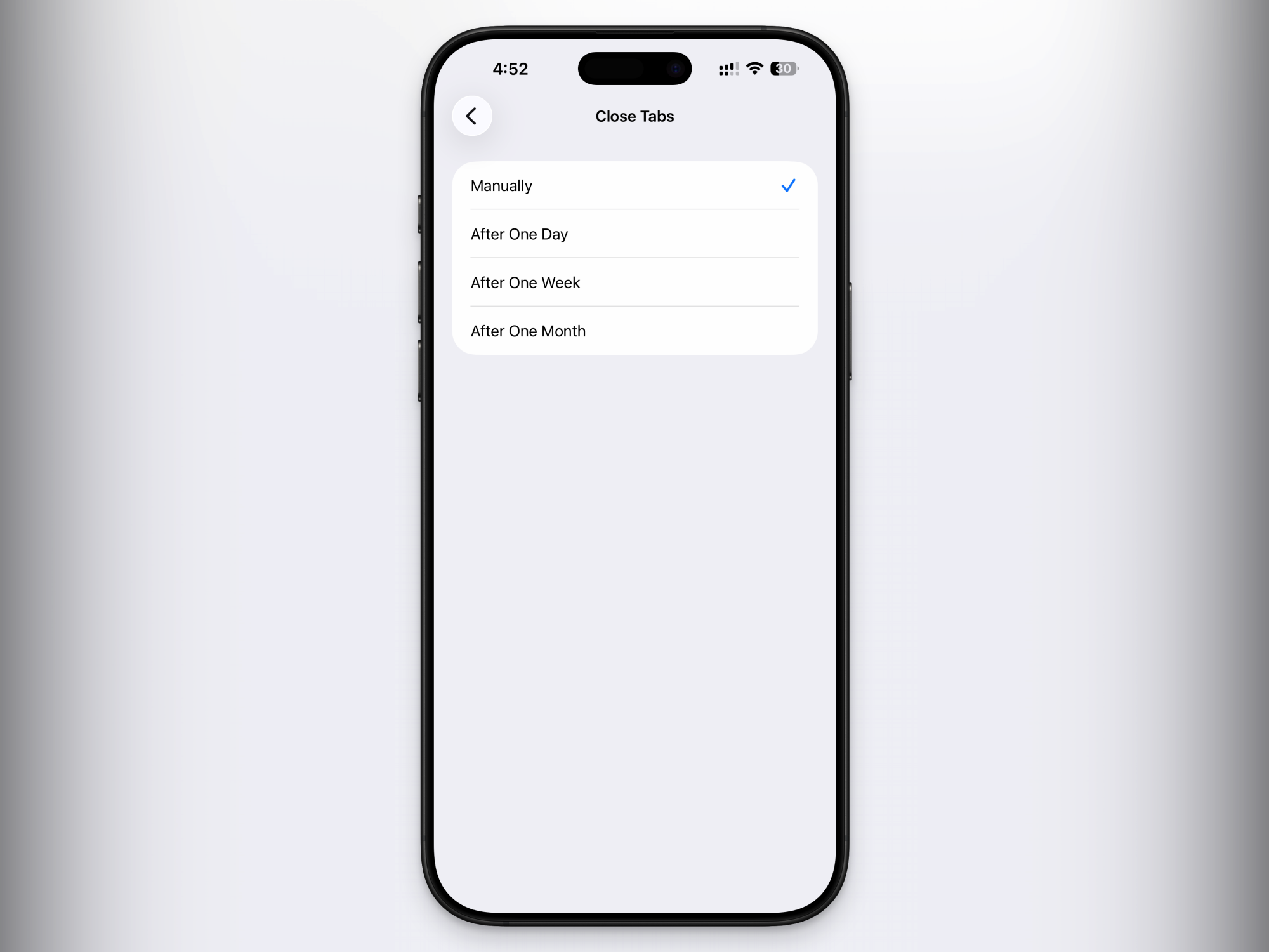 Automatically close tab in Safari