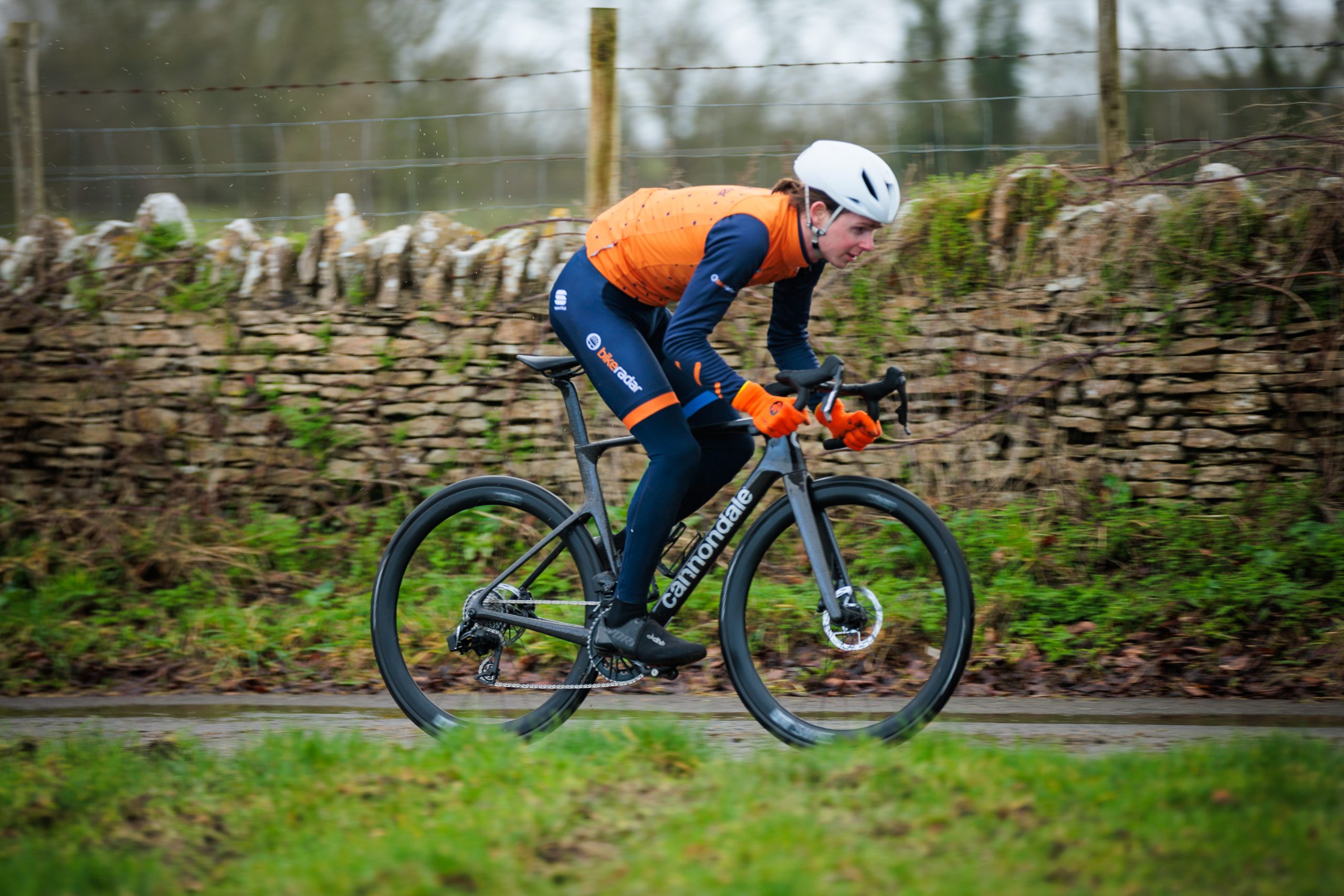 Man in BikeRadar cycling riding a 2026 Cannondale SuperSix Evo 3 (Gen 5)