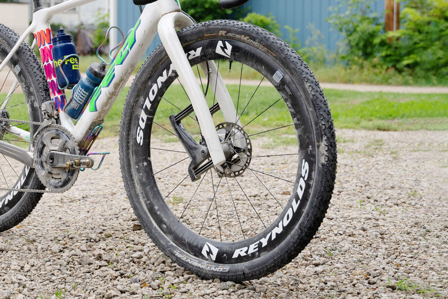 Continental Race King tyre on Dylan Johnson's 2024 Unbound gravel bike