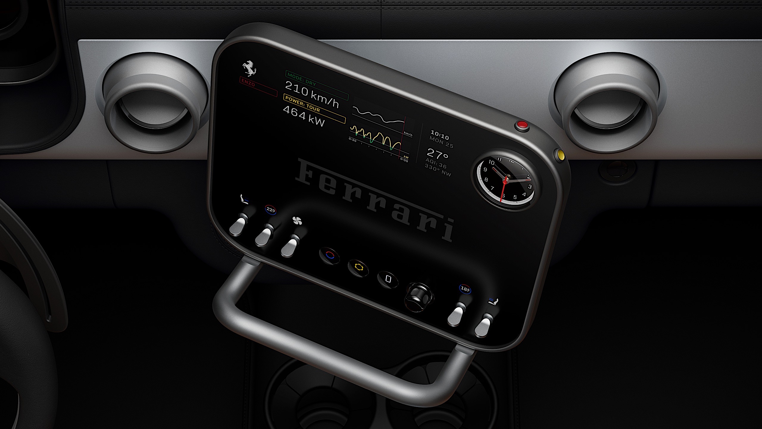 Ferrari Luce interior designed by LoveFrom