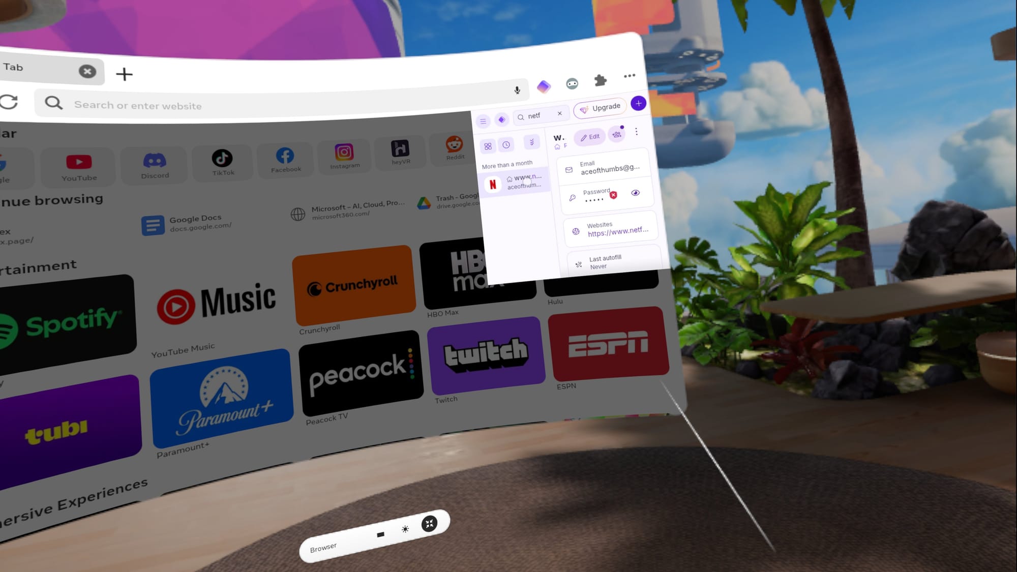 A screenshot shows the Proton Pass extension in use on the Horizon OS browser.