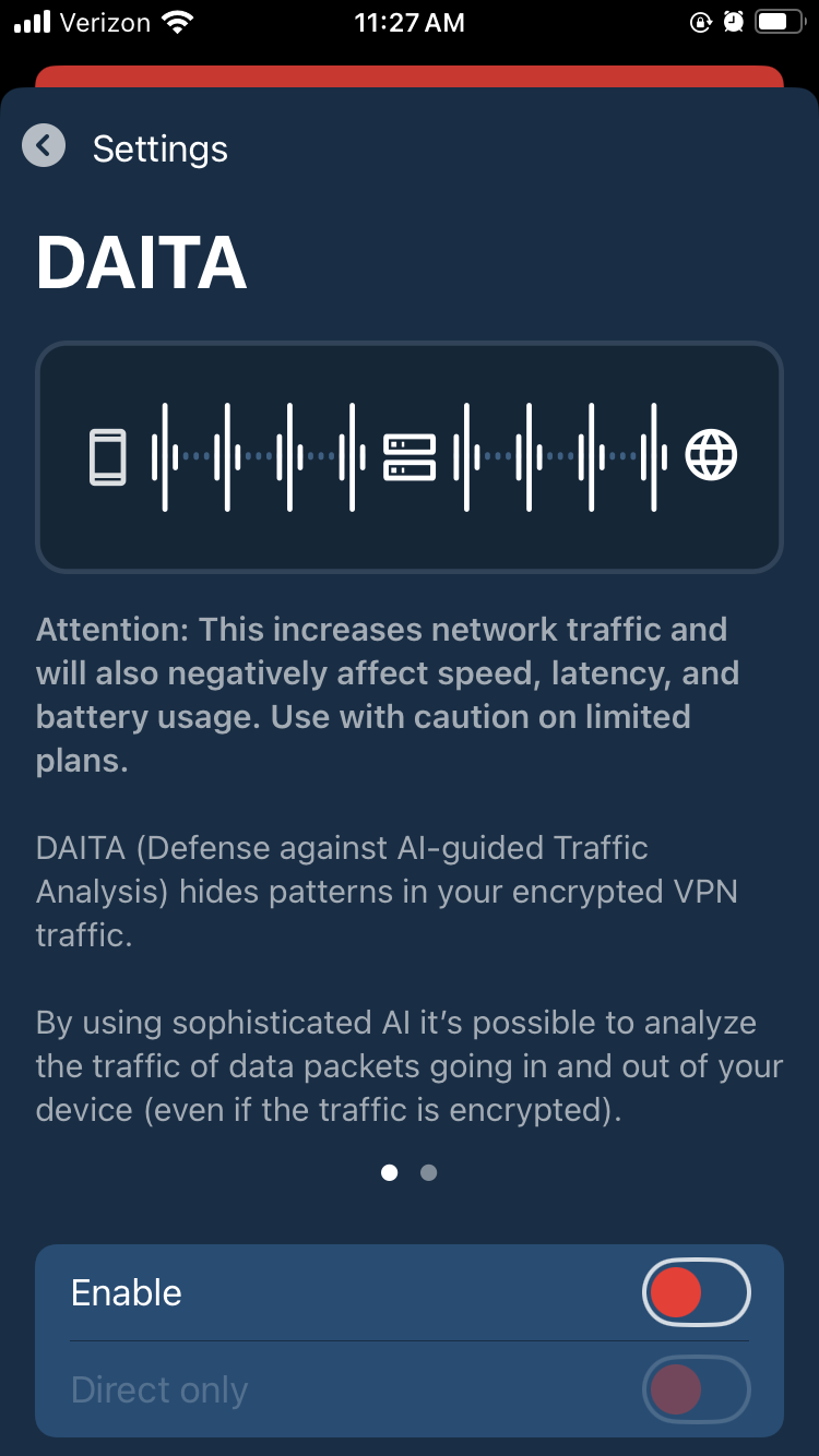 Mullvad's anti-AI settings.