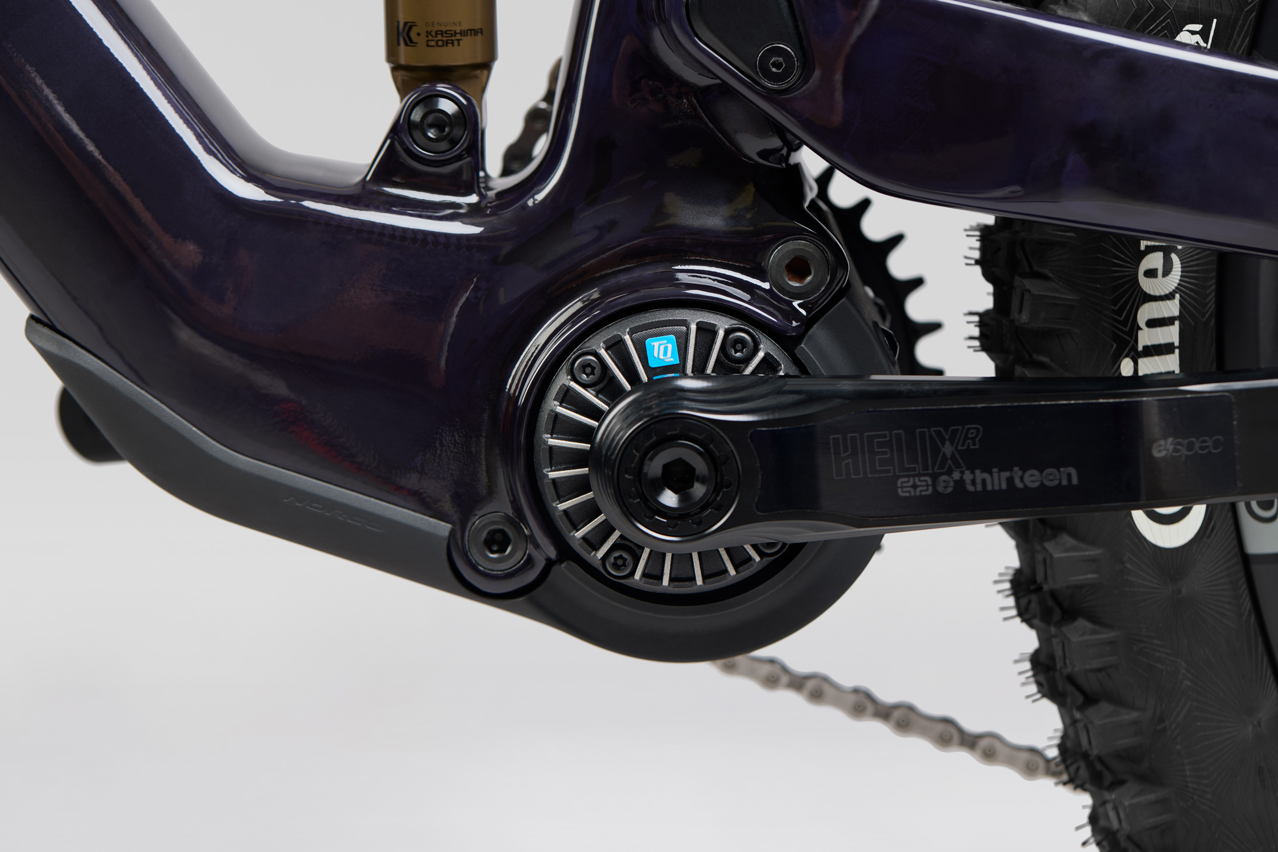 Norco Sight VLT TQ C1 Raw Royal Purple TQ Motor detail