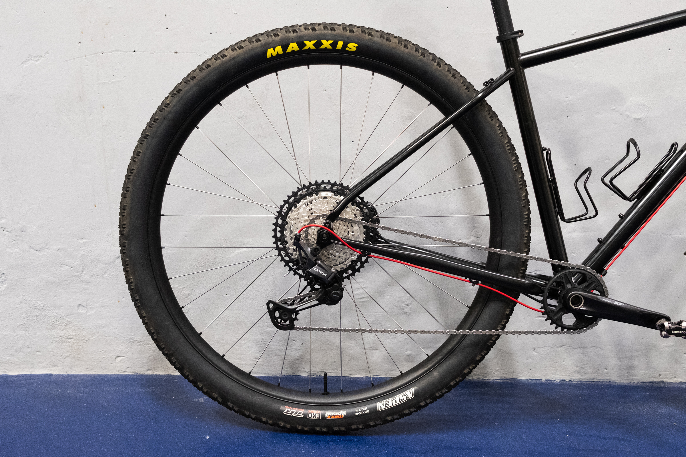 Genesis prototype 32in gravel bike – rear wheel detail