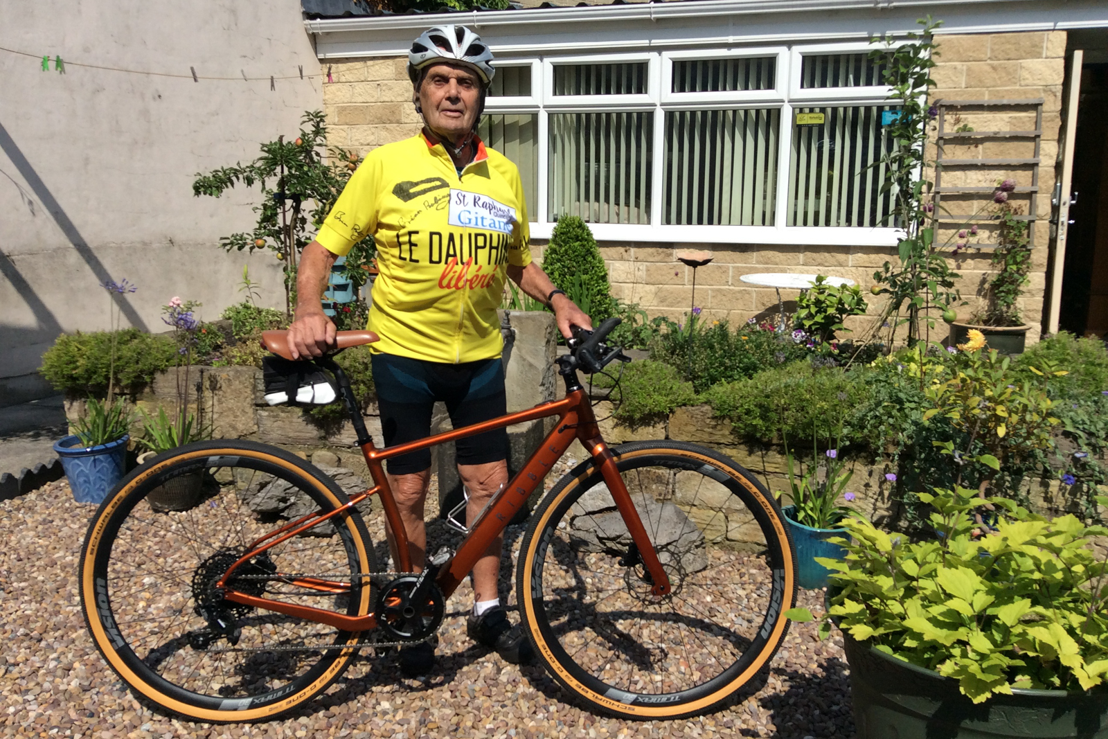 Brian Robinson riding a Ribble electric hybrid bike