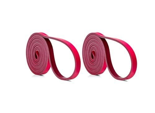 EliteFTS Pro Resistance Band - Boost Core Stability and Flexibility with This Portable, Joint-Friendly Tool - 41" Long (PRO Mini Resistance Band, Red) (Pair)