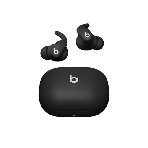 Beats Powerbeats Fit - Wireless Noise Cancelling Workout Earbuds with Secure-Fit Wingtips, Up to 30-Hour Battery Life, Sweat & Water Resistant, Apple & Android Compatible - Jet Black
