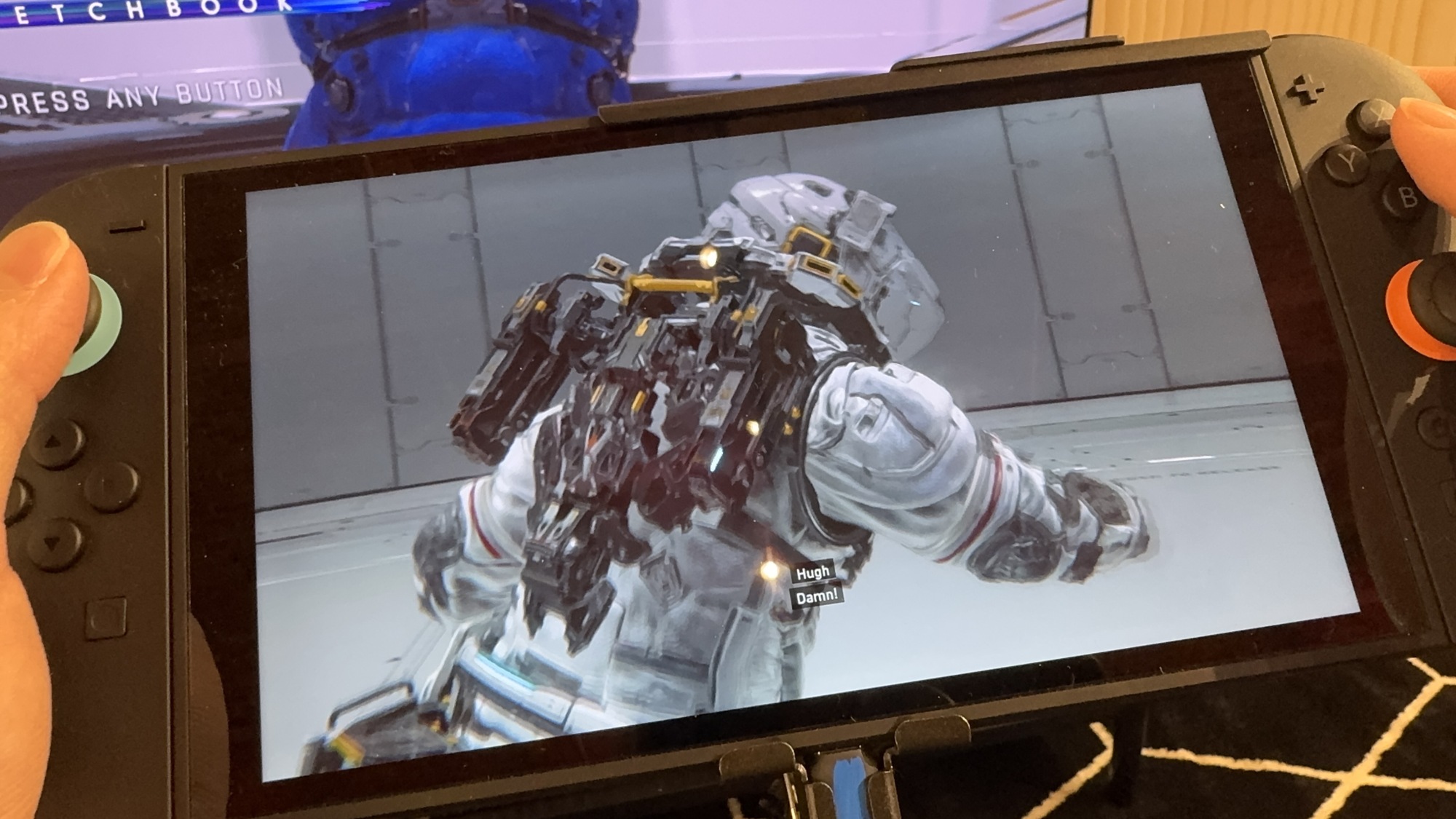 Pragmata on Nintendo Switch 2 handheld mode