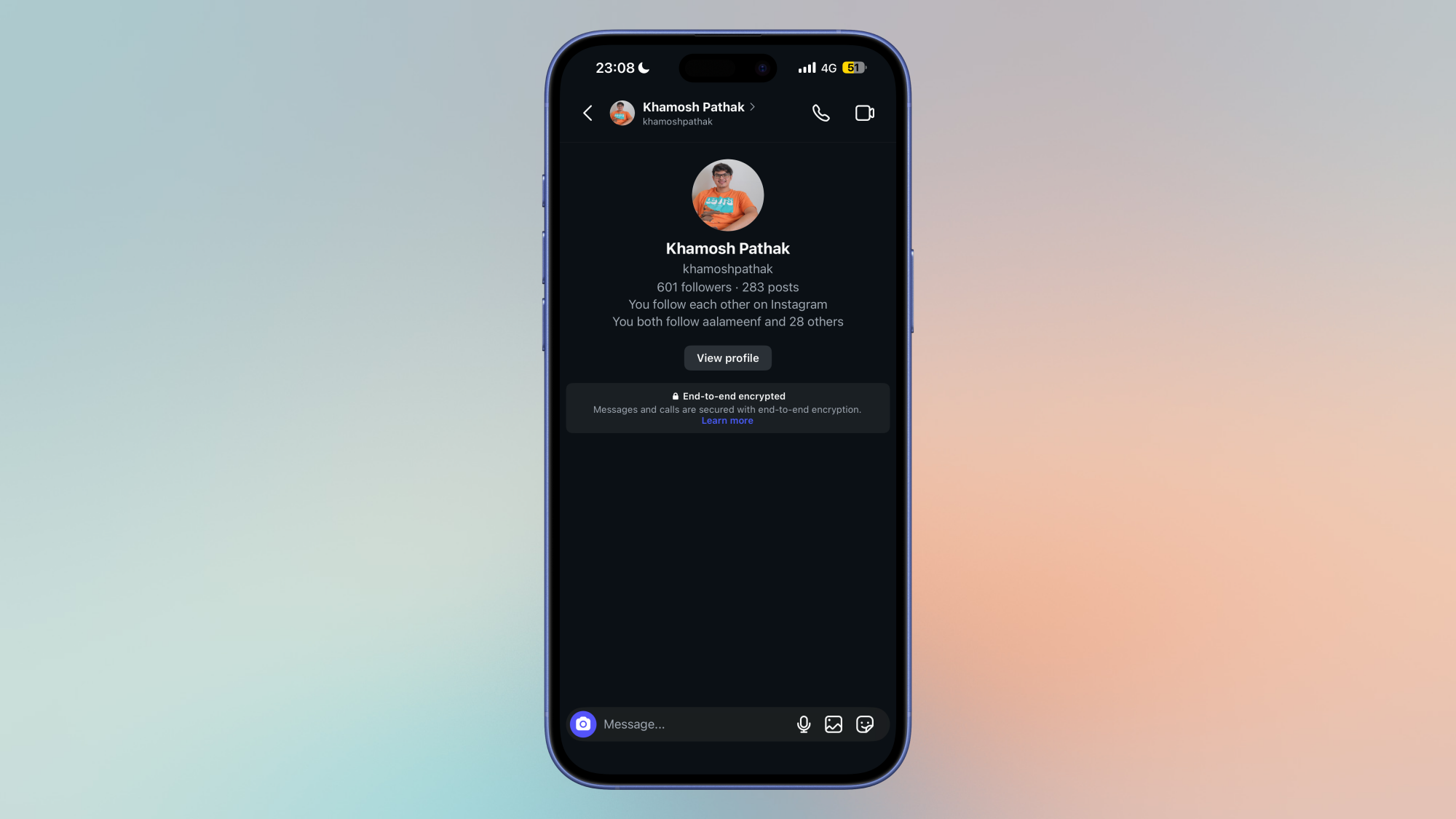 End-to-end encryption in Instagram